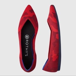 Rothy's Red and Blue Flats